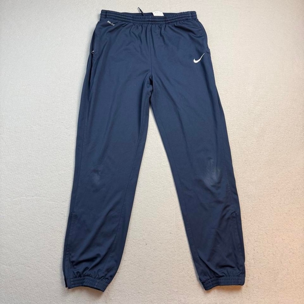 Nike Dri-FIT Track Pants Navy Athletic Joggers Large